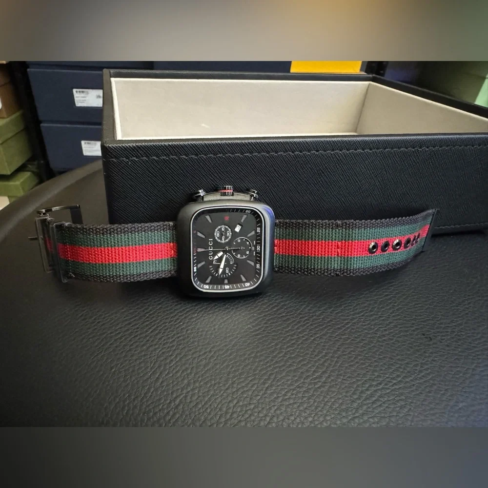 Gucci Mens 42mm Leather Watch YA133206 - Picture 2 of 4